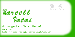 marcell vatai business card